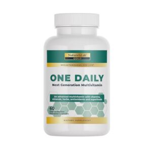 Nature's Lab Gold multivitamínico diario 60 cápsulas botella blanca