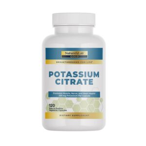 Frasco de Nature's Lab Gold Potassium Citrate