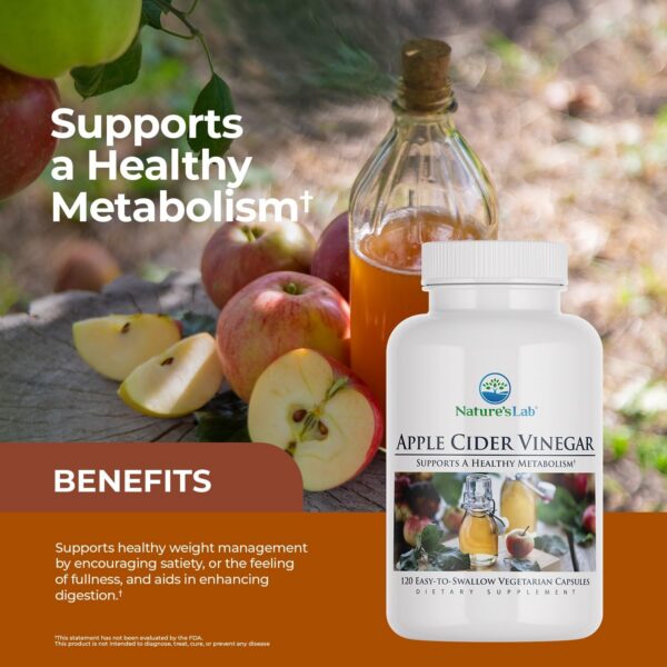 Frasco Nature's Lab vinagre sidra manzana