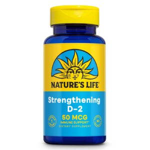 Nature's Life D2 ergocalciferol bottle front