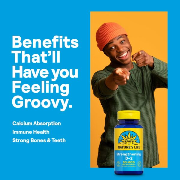 Version 1.0.0 Nature's Life D2 ergocalciferol vegetarian capsules