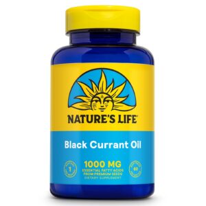 Nature's Life Aceite de Grosella Negra 1000 mg frasco