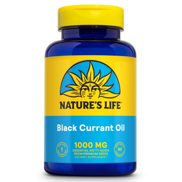 Nature's Life Aceite de Grosella Negra 1000 mg frasco