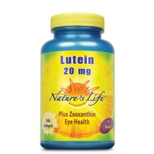 Nature's Life Luteína 20 mg suplemento visual 100 cápsulas