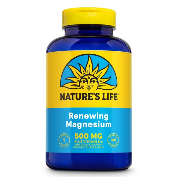 Version 1.0.0 Nature's Life magnesio 500 mg etiqueta frontal