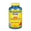 Nature's Life potasio 99 mg 250 cápsulas vegetarianas frasco