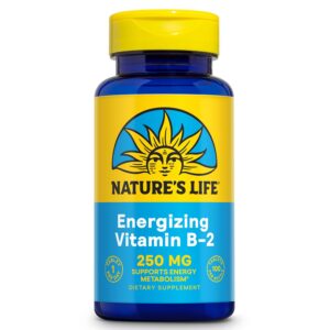 Nature's Life vitamina b2 riboflavina 250mg 100 tabletas