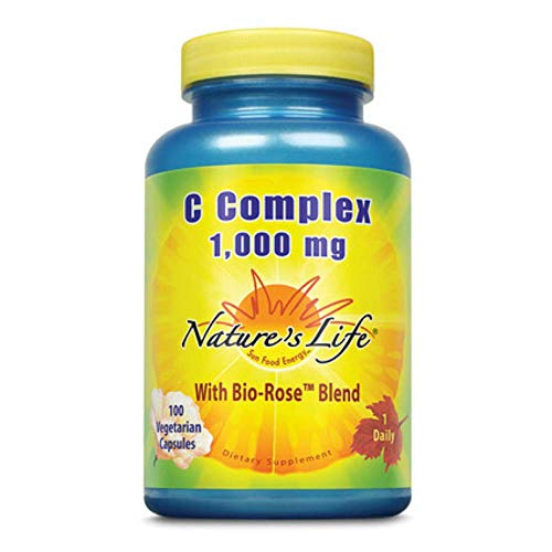 Suplemento vitamina c nature's life 1000 mg cápsulas