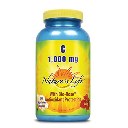 Nature's Life Vitamina C 1000 mg cápsulas para salud inmunológica