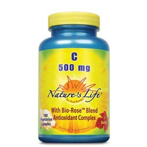 Version 1.0.0 Nature's Life vitamina c 500 mg cápsulas suplementarias 100 unidades
