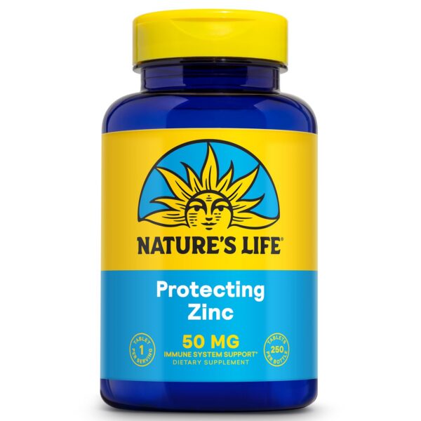 Frasco Nature's Life Zinc Protecting 50 mg