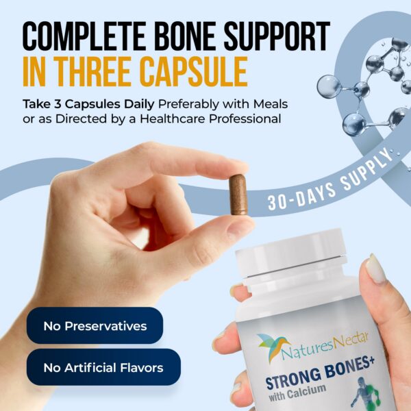 Detalle de ingredientes calcio vitamina d magnesio estroncio