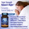 Version 1.0.0 Etiqueta frontal Nature's Night suplemento para dormir natural