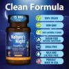 Paquete Nature's Night melatonina rápida sin azúcar y vegano