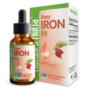 Version 1.0.0 Botella Nature's Nutra Easy Iron hierro líquido para niños