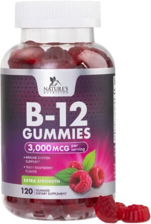 Version 1.0.0 Frente de la etiqueta B12 gomitas 3000 mcg