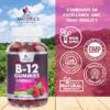 Etiqueta nutricional de B12 gomitas