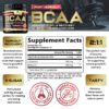 Etiqueta frontal del suplemento BCAA Nature's Nutrition