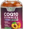 Gomitas CoQ10 Nature's Nutrition frasco durazno