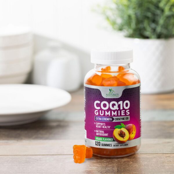 Gomitas CoQ10 sabor durazno de 100 mg