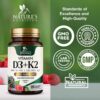 Frente de la caja Nature's Nutrition D3 K2