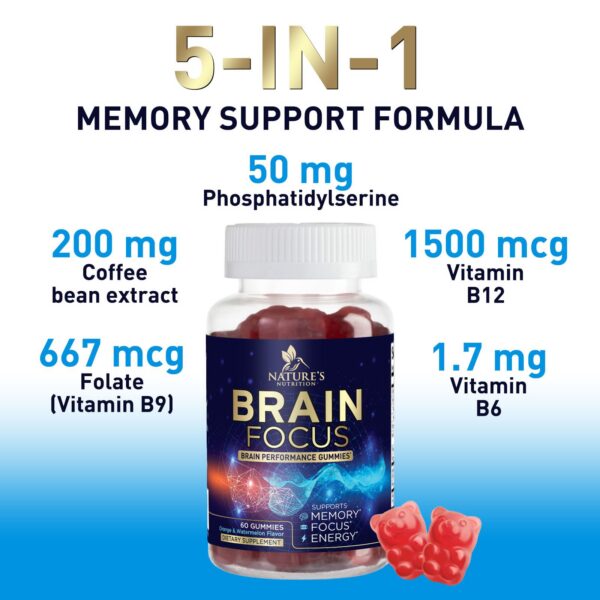 Frasco gomitas fosfatidilserina Nature's Nutrition