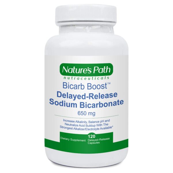 Frente del envase de bicarbonato de sodio 650 mg