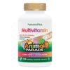 Natures Plus Animal Parade Gold frasco de multivitamínico infantil