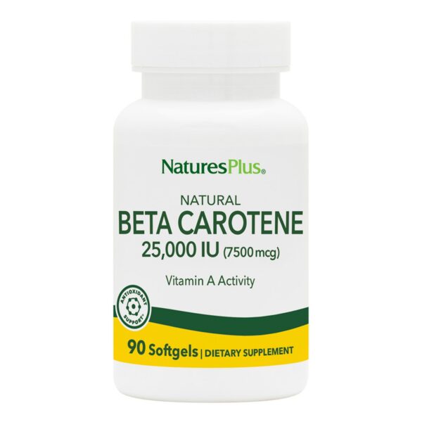 Version 1.0.0 Nature's Plus Beta Carotene Natural etiqueta