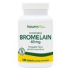 Natures Plus Bromelain frente de etiqueta