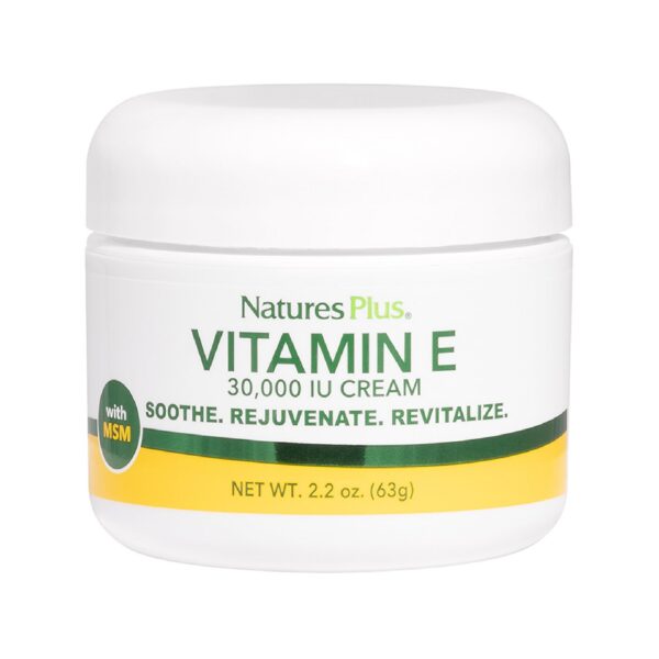 Natures Plus crema hidratante Vitamina E 30000 UI 2.2 oz