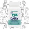 Natures Plus Say Yes to Dairy apoyo digestivo sabor vainilla francesa