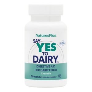 Version 1.0.0 Natures Plus Say Yes to Dairy tabletas masticables alivia intolerancia lactosa
