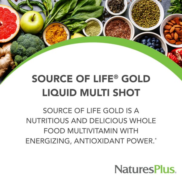Version 1.0.0 Etiqueta frontal del multivitamínico líquido Source of Life Gold