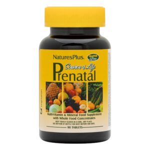 Natures Plus Source of Life Prenatal 800 mcg folato 90 tabletas