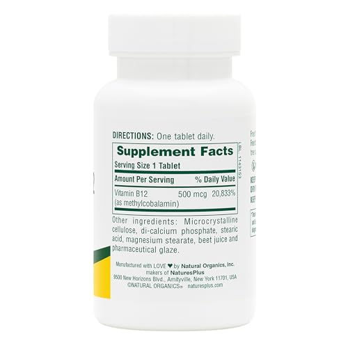 Natures Plus suplemento energía natural metilcobalamina