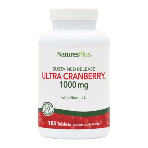 Natures Plus Ultra Cranberry 1000 tabletas envase frontal