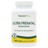 Version 1.0.0 Natures Plus Ultra multivitamínico prenatal certificación vegetariana presentación frontal