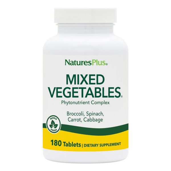 Version 1.0.0 Natures Plus Vegetales Mixtos tabletas vegetarianas suplemento salud