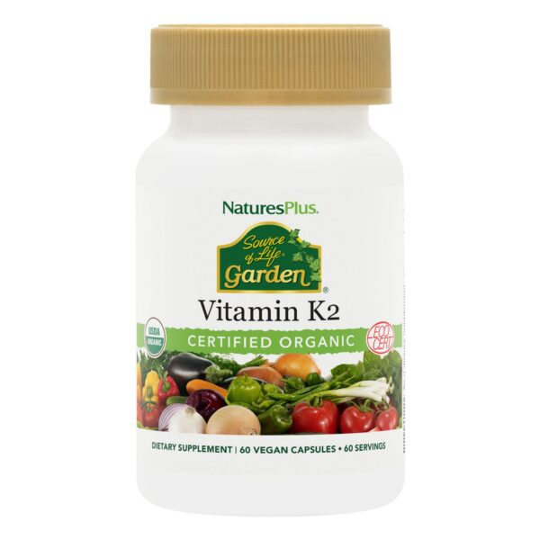 Version 1.0.0 Natures Plus Vitamina K2 Orgánica 120 mcg en envase
