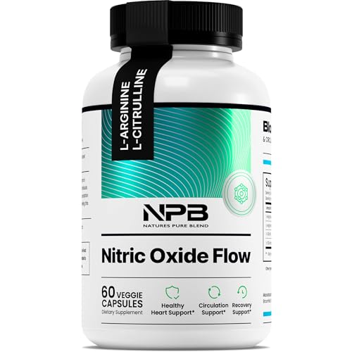 Version 1.0.0 Nature's Pure Blend Nitric Oxide frente del envase