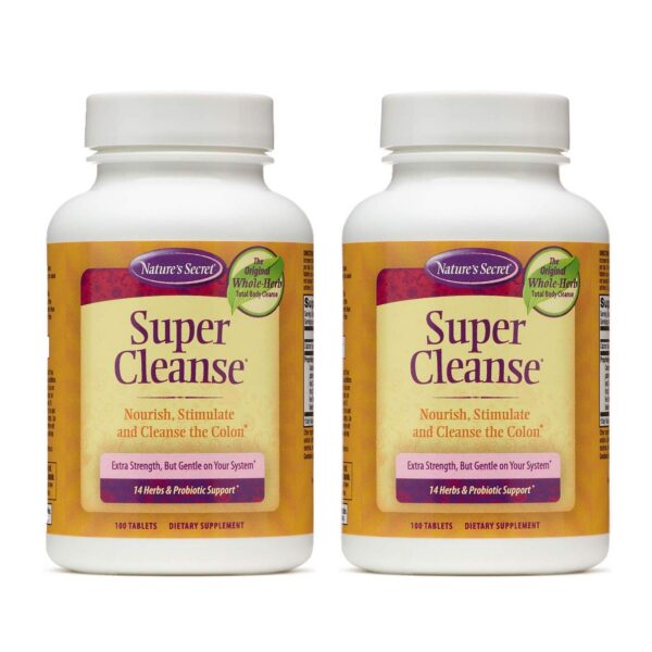 Paquete Nature's Secret Super Cleanse 100 tabletas detox digestivo