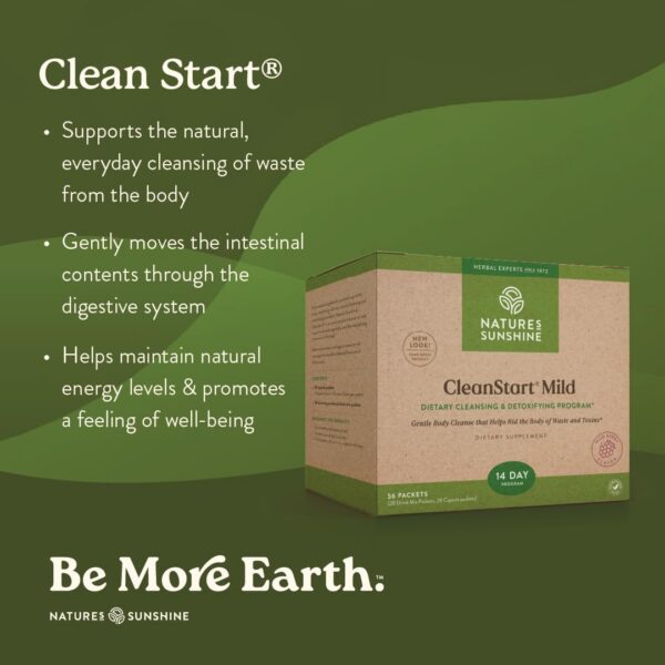 Version 1.0.0 Nature's Sunshine CleanStart información nutricional y uso detox herbal