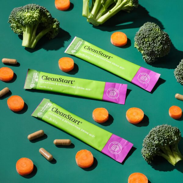 Nature's Sunshine CleanStart paquete lateral ingredientes y beneficios