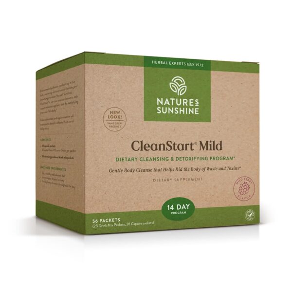 Version 1.0.0 Nature's Sunshine CleanStart suave paquete frontal detox herbal limpieza natural
