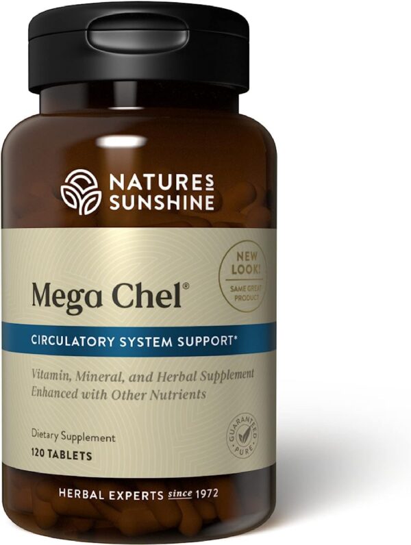 Paquete de tabletas Nature's Sunshine Mega-Chel para salud