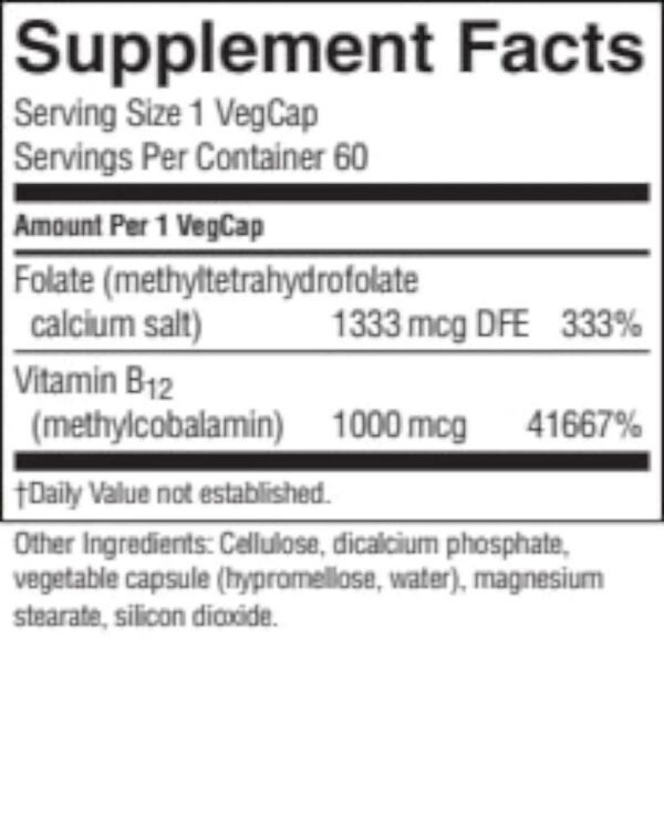 Version 1.0.0 Nature's Sunshine Methyl Combo frasco cápsulas