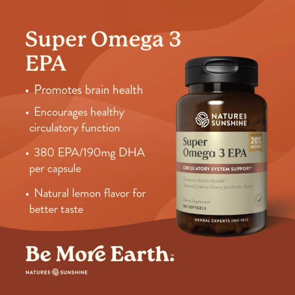Etiqueta Omega-3 EPA close-up