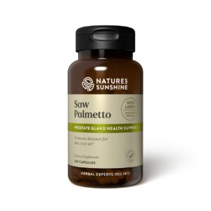Nature's Sunshine cápsulas Saw Palmetto salud prostática