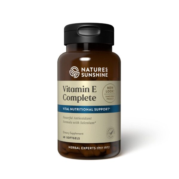 Version 1.0.0 Nature's Sunshine vitamina E complete con selenio botella